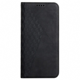 Folio Cover Samsung Galaxy S22 Plus 5G Custodia in pelle Stile In Pelle Con Trama A Diamante