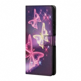 Folio Cover Samsung Galaxy S22 Plus 5G Farfalle E Fiori