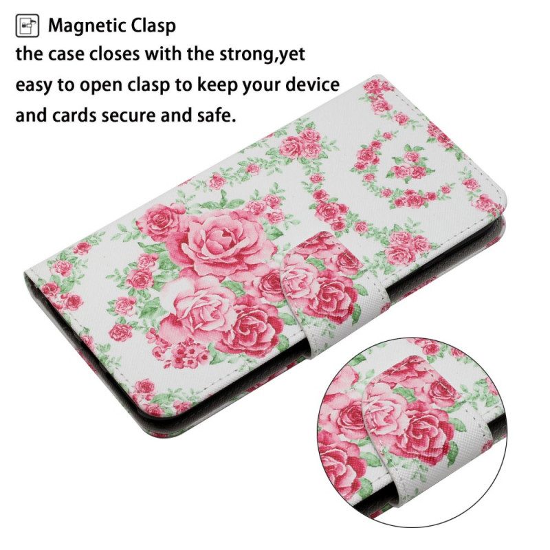 Folio Cover Samsung Galaxy S22 Plus 5G Fiori Liberty Royal