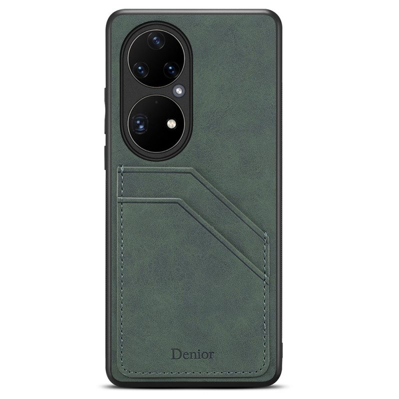 Cover Huawei P50 Pro Portacarte Denior A Doppia Fessura