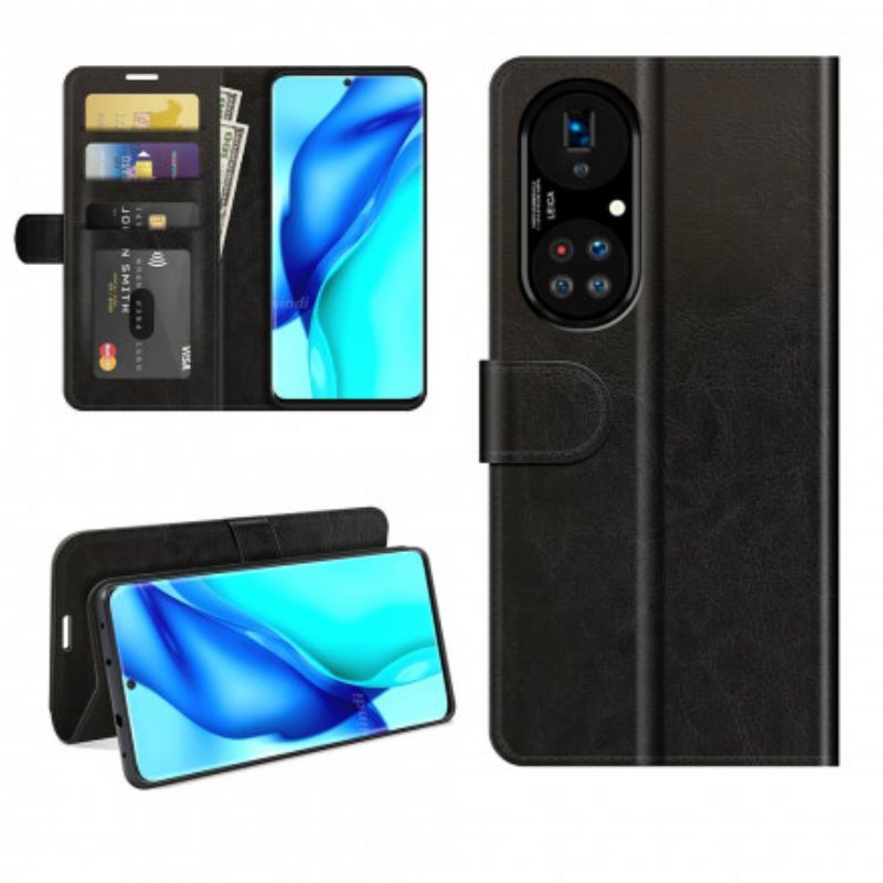 Custodia A Portafoglio Huawei P50 Pro Design In Pelle Stile