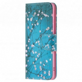 Custodia in pelle Huawei P50 Pro Albero In Fiore