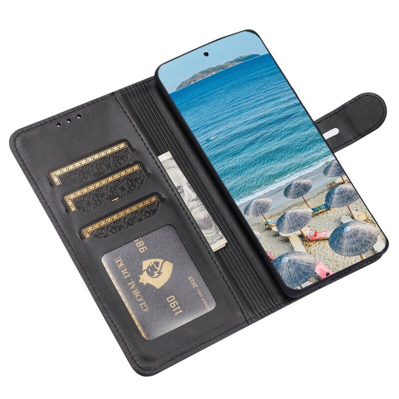 Custodia in pelle Huawei P50 Pro Gattino In Ecopelle