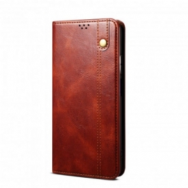Folio Cover Huawei P50 Pro Custodia in pelle Ecopelle Cerata