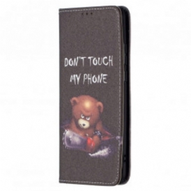 Folio Cover Huawei P50 Pro Custodia in pelle Orso Pericoloso
