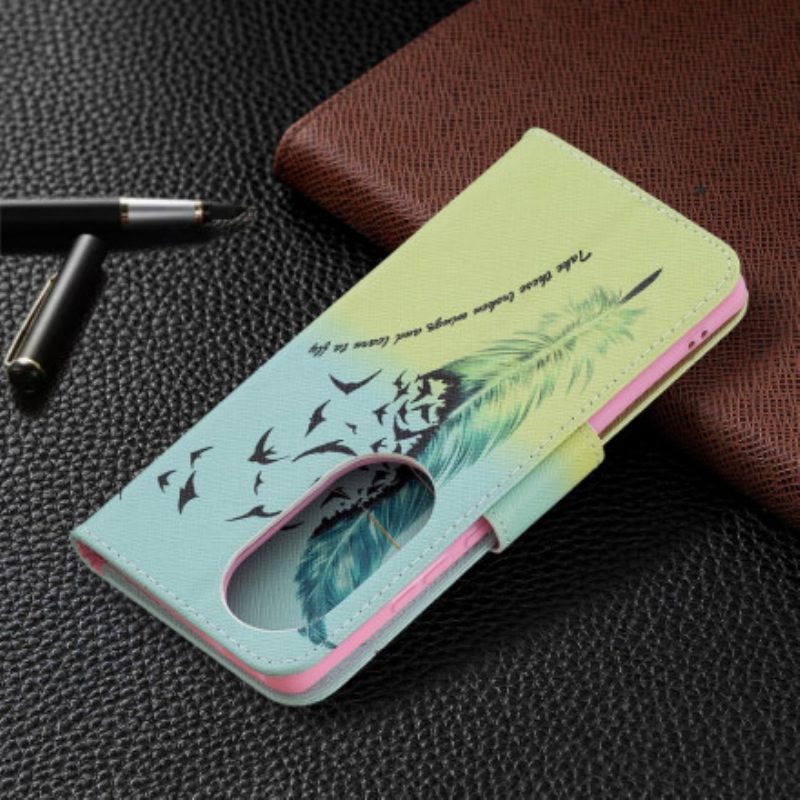 Folio Cover Huawei P50 Pro Impara A Volare