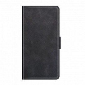Custodia in pelle Moto G100 Folio Cover Doppio Lembo