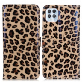 Custodia in pelle Moto G100 Leopardo