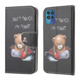 Custodia in pelle Moto G100 Orso Pericoloso