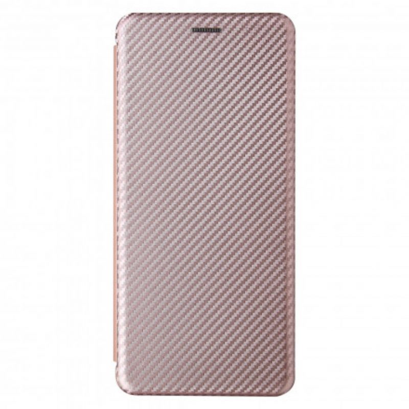 Folio Cover Moto G100 Custodia in pelle Carbonio Siliconico