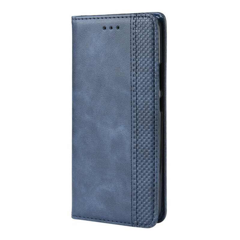 Folio Cover Nokia 9 PureView Custodia in pelle Effetto Pelle Vintage Stilizzato