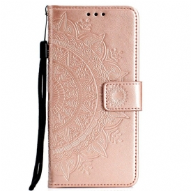 Custodia in pelle Huawei P40 Lite E Mandala Del Sole