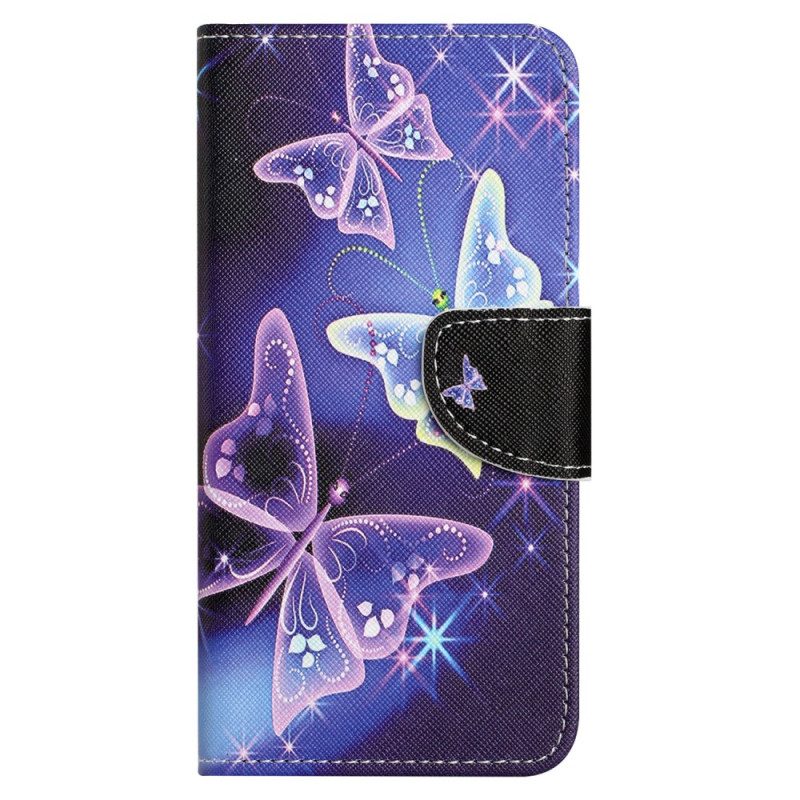 Custodia A Portafoglio Xiaomi Redmi Note 12 4G Farfalle