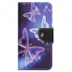 Custodia A Portafoglio Xiaomi Redmi Note 12 4G Farfalle