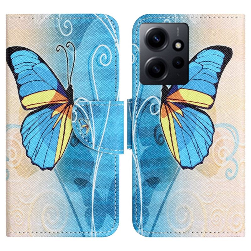 Custodia A Portafoglio Xiaomi Redmi Note 12 4G Farfalle