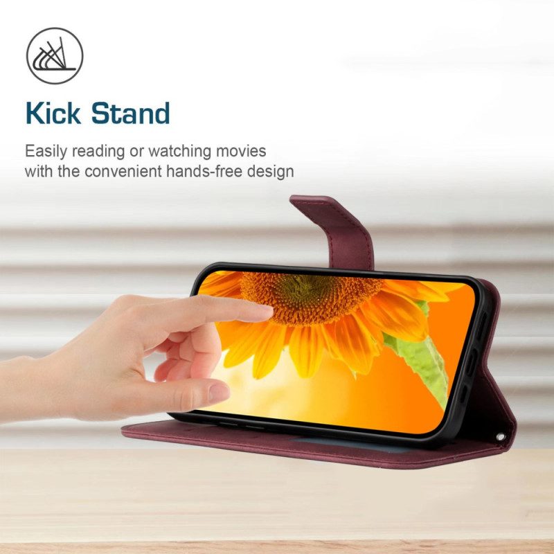 Custodia A Portafoglio Xiaomi Redmi Note 12 4G Girasole Strappy