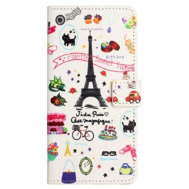 Custodia in pelle Xiaomi Redmi Note 12 4G Amo Parigi