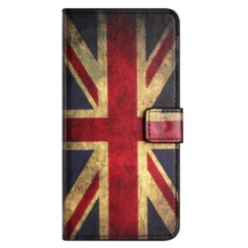 Custodia in pelle Xiaomi Redmi Note 12 4G Bandiera Inglese