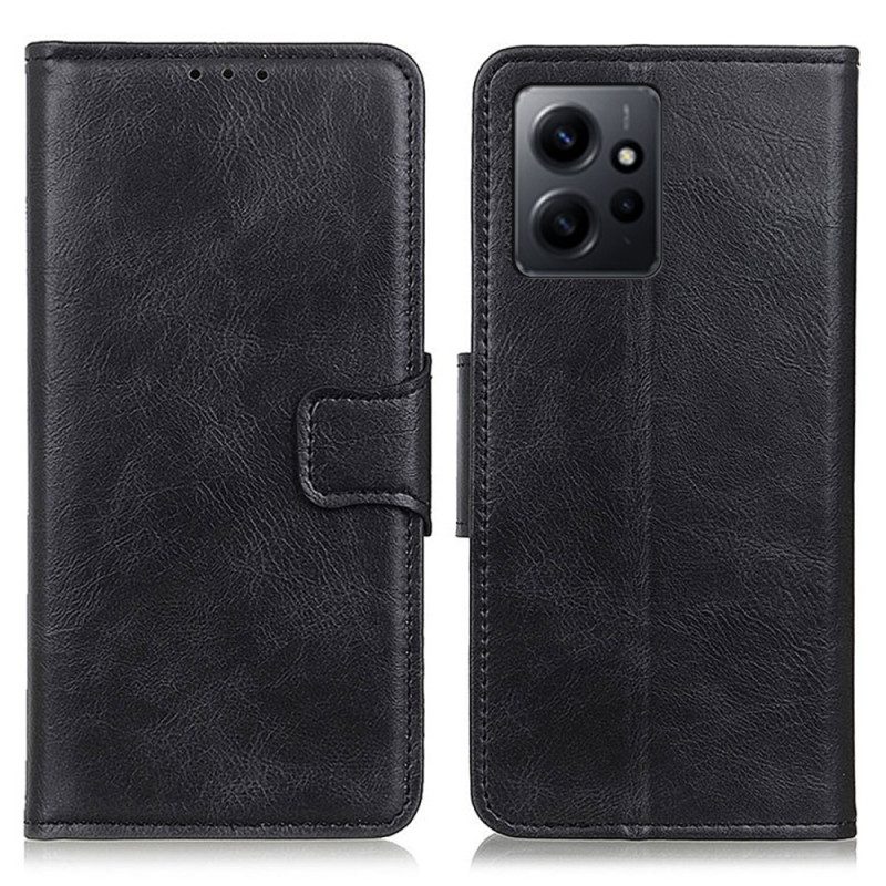 Custodia in pelle Xiaomi Redmi Note 12 4G Chiusura In Pelle Stile Reversibile