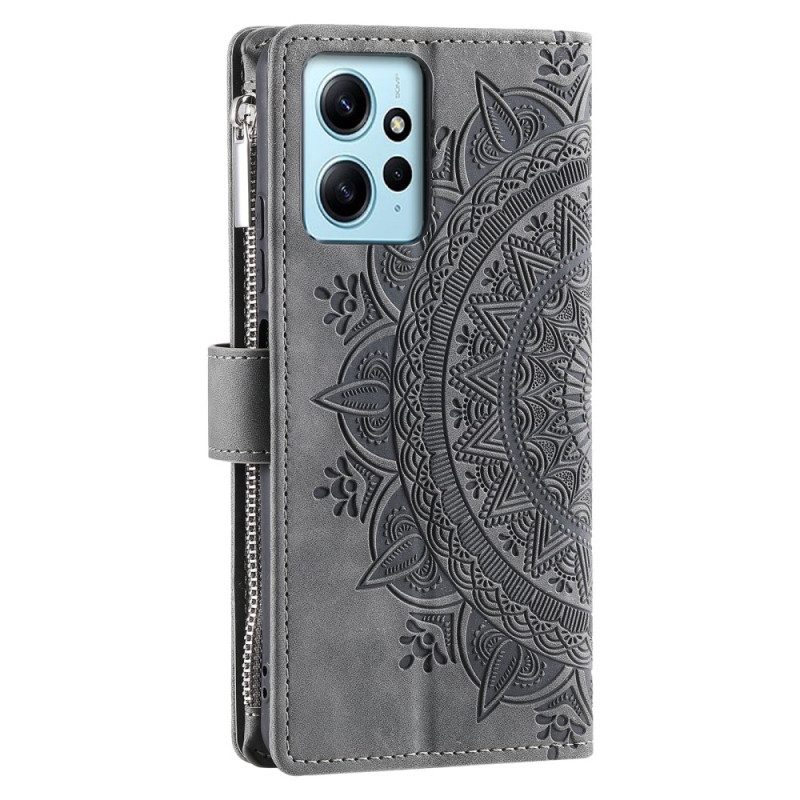 Custodia in pelle Xiaomi Redmi Note 12 4G Con Borsa Mandala