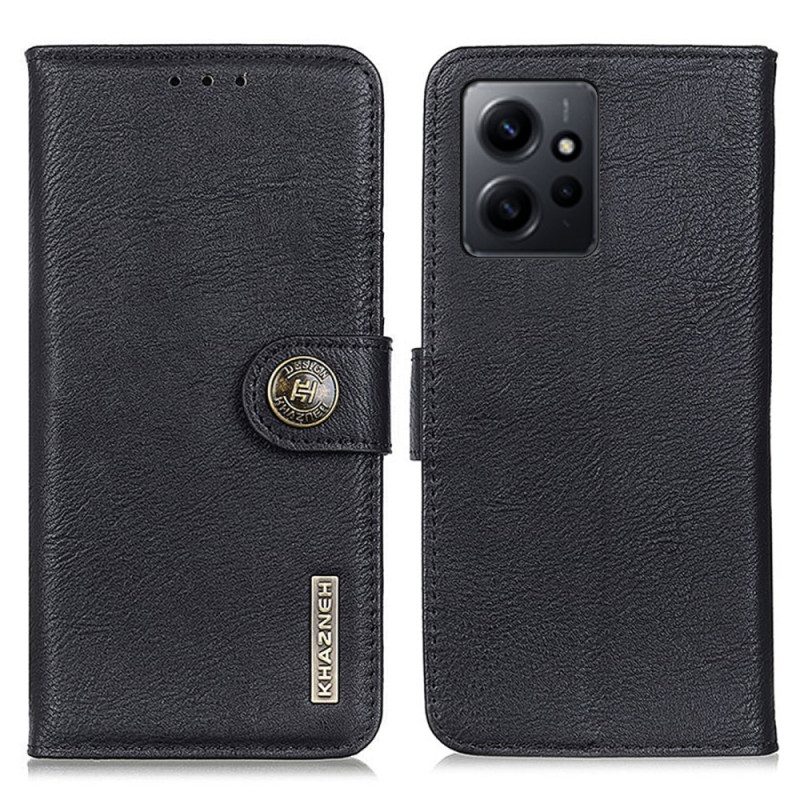 Custodia in pelle Xiaomi Redmi Note 12 4G Ecopelle Retrò Khazneh