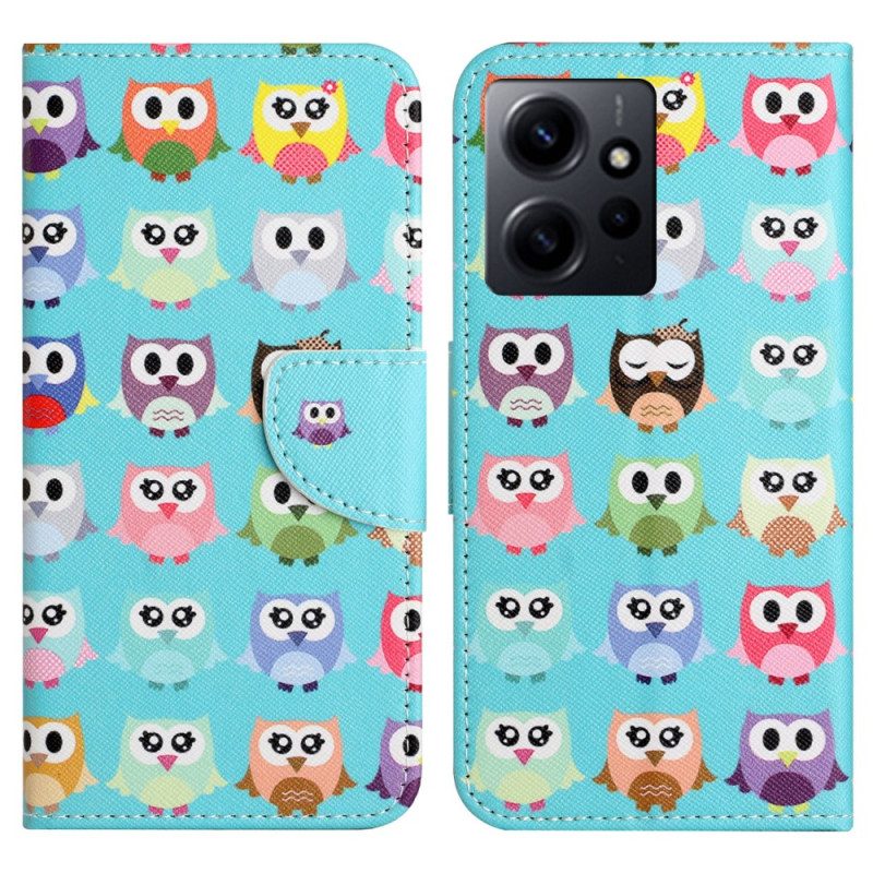 Custodia in pelle Xiaomi Redmi Note 12 4G Gufi