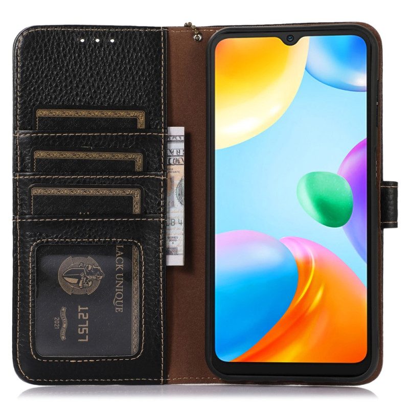 Custodia in pelle Xiaomi Redmi Note 12 4G Rfid In Vera Pelle