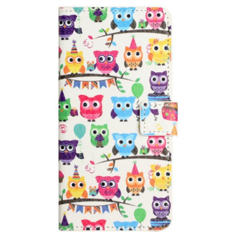 Custodia in pelle Xiaomi Redmi Note 12 4G Tribù Del Gufo
