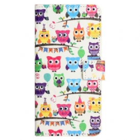 Custodia in pelle Xiaomi Redmi Note 12 4G Tribù Del Gufo