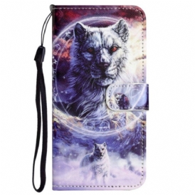 Folio Cover Xiaomi Redmi Note 12 4G Lupo Delle Nevi Strappy