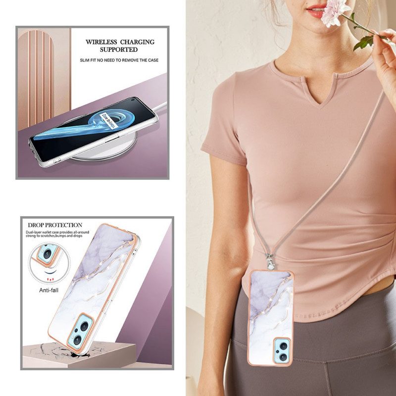 Cover Realme 9i Cavo Di Design In Marmo