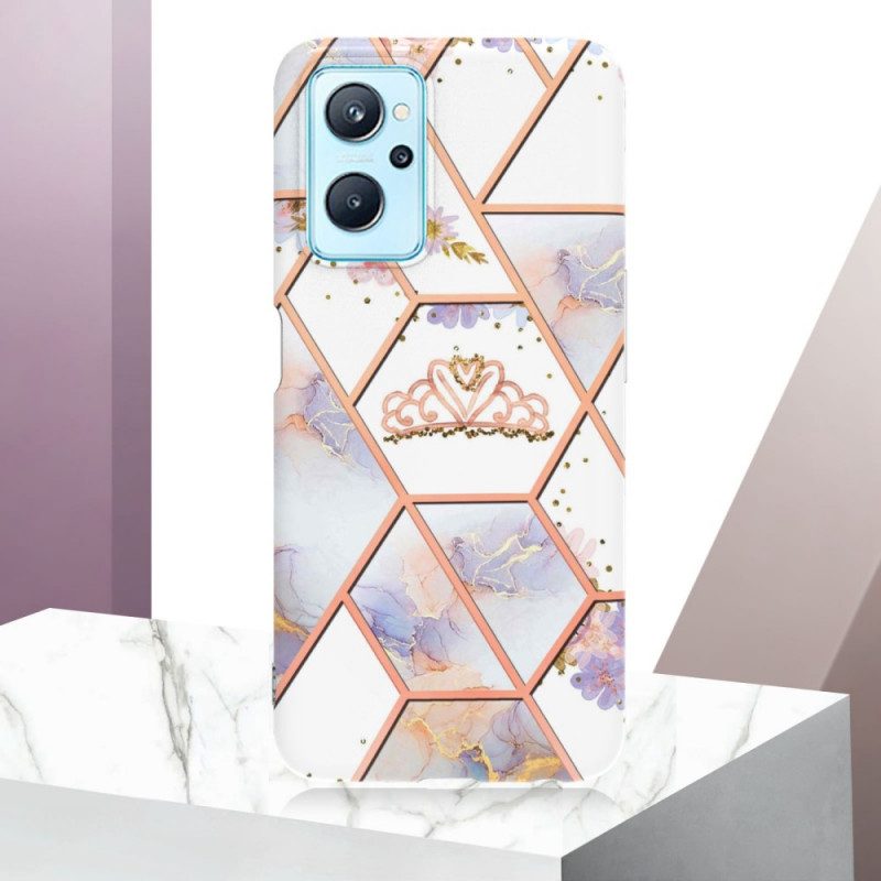 Cover Realme 9i Corona Marmorizzata