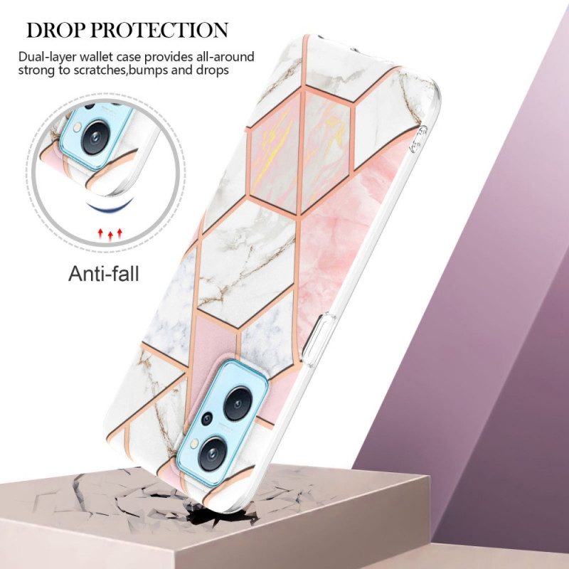 Cover Realme 9i Marmo Geometrico Appariscente