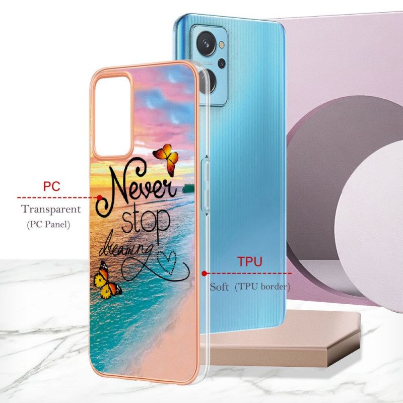 Cover Realme 9i Non Smettere Mai Di Sognare Farfalle