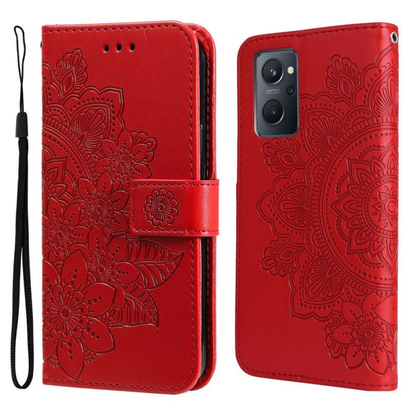 Custodia A Portafoglio Realme 9i Mandala Fiori