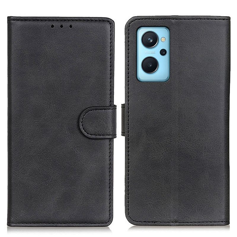 Custodia in pelle Realme 9i Chiusura Magnetica In Finta Pelle Lavica
