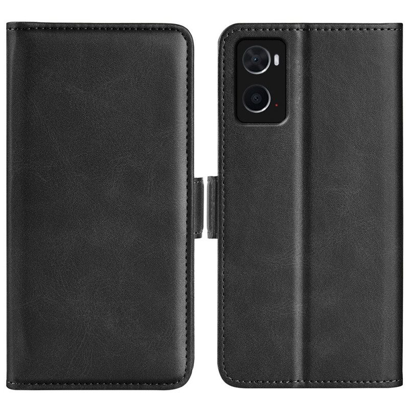Custodia in pelle Realme 9i Ecopelle Con Portacarte Obliquo