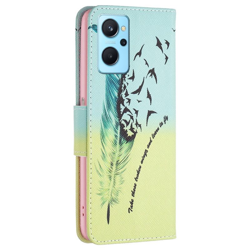 Custodia in pelle Realme 9i Impara A Volare