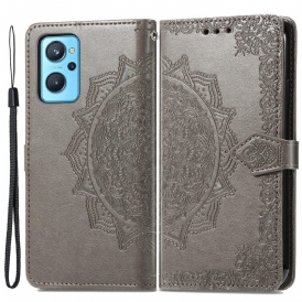 Custodia in pelle Realme 9i Mandala Medievale
