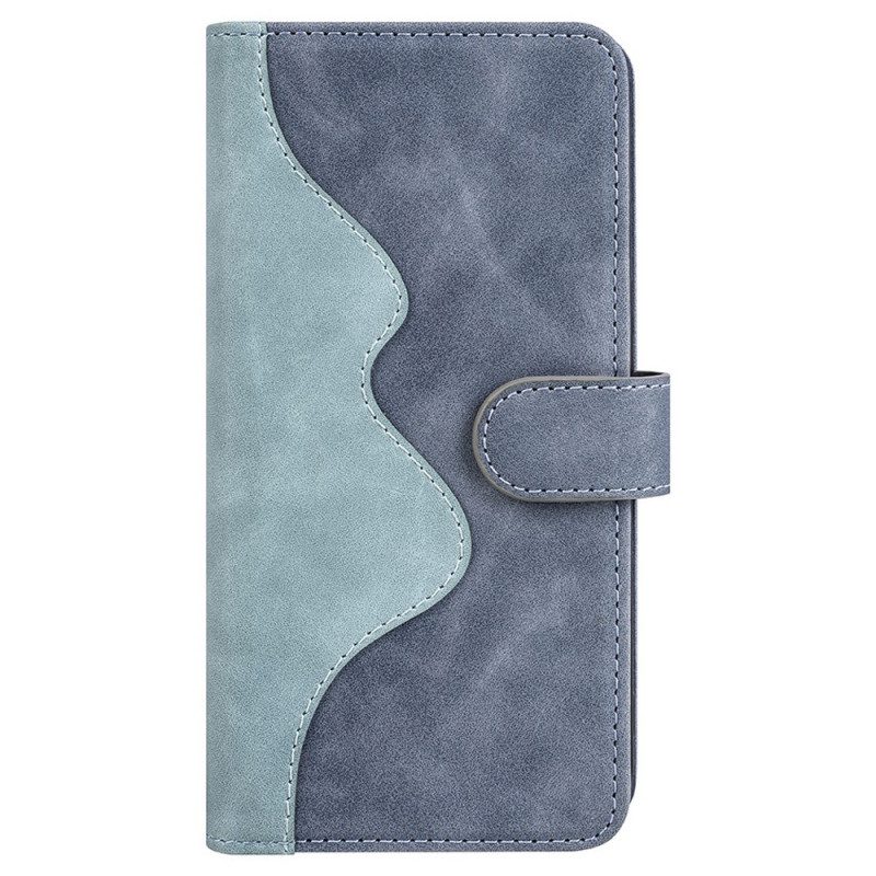 Custodia in pelle Realme 9i Modello Curva In Ecopelle