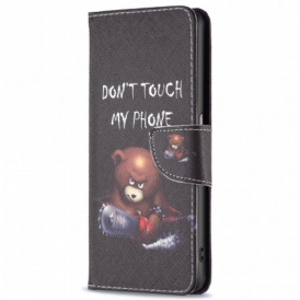 Custodia in pelle Realme 9i Orso Pericoloso