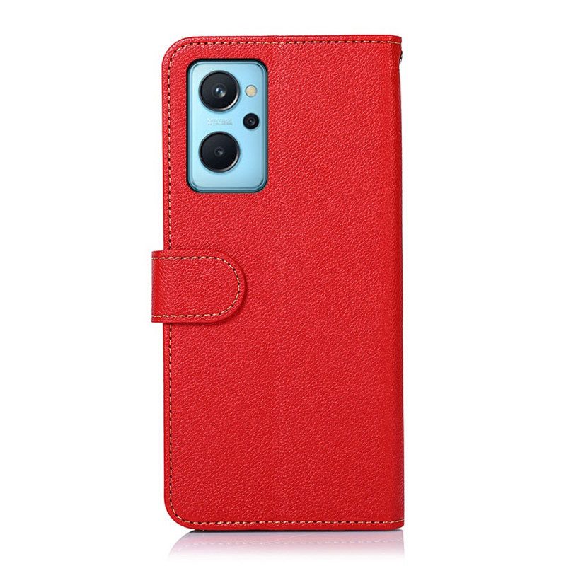 Custodia in pelle Realme 9i Portafoglio Bicolore