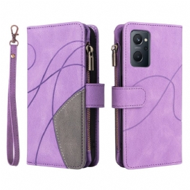 Custodia in pelle Realme 9i Portafoglio Con Cinturino Foderato