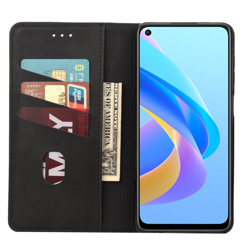 Folio Cover Realme 9i Custodia in pelle Effetto Pelle Business Bicolore