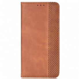 Folio Cover Realme 9i Custodia in pelle Effetto Pelle Vintage Stilizzato