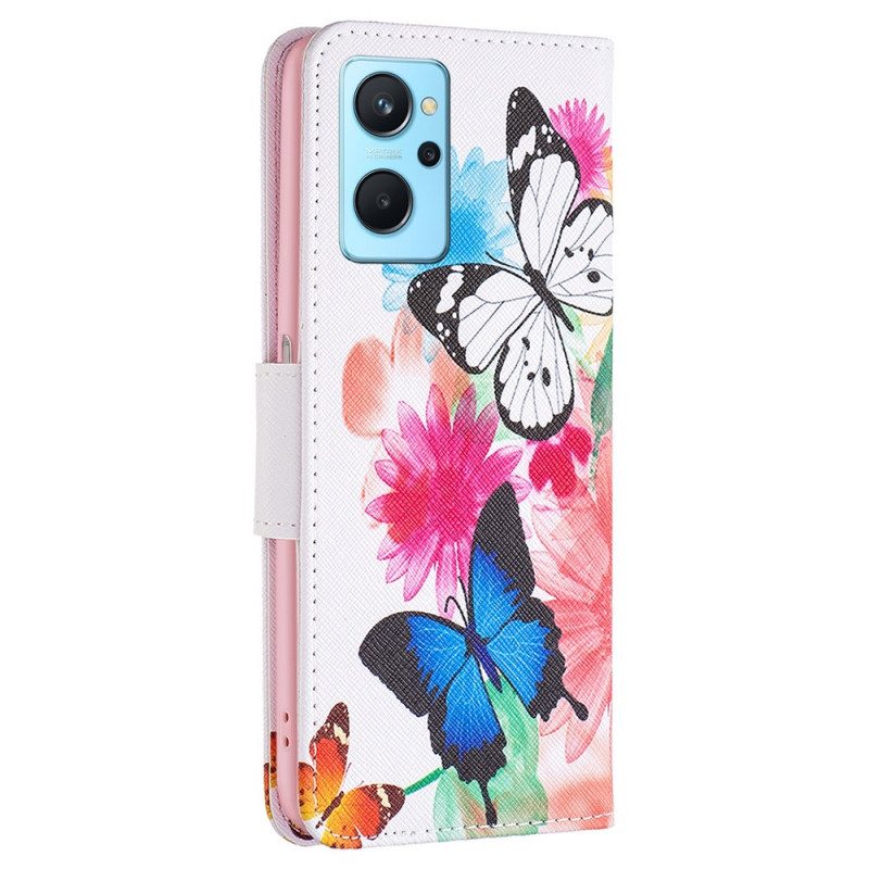 Folio Cover Realme 9i Farfalle