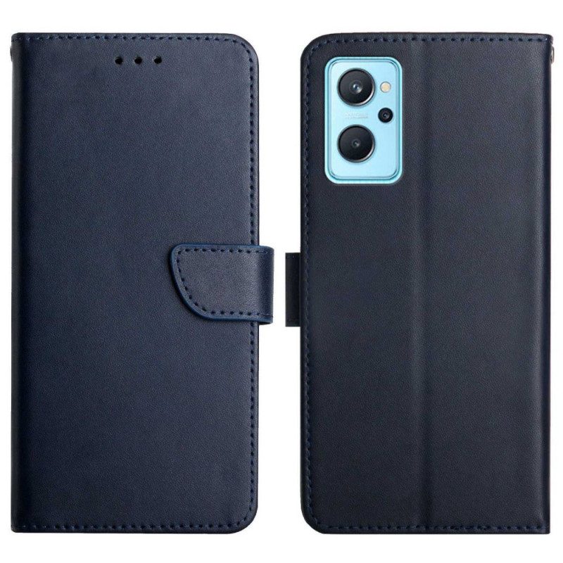 Folio Cover Realme 9i Vera Pelle Nappa