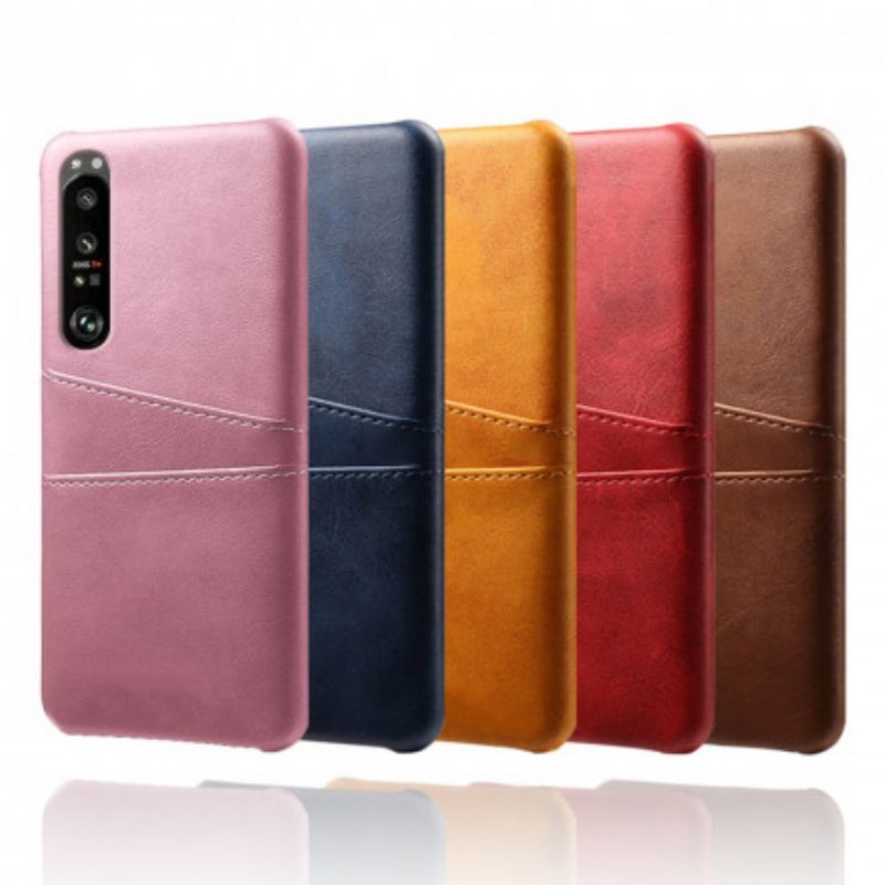 Cover Sony Xperia 1 III Titolare Della Carta Ksq