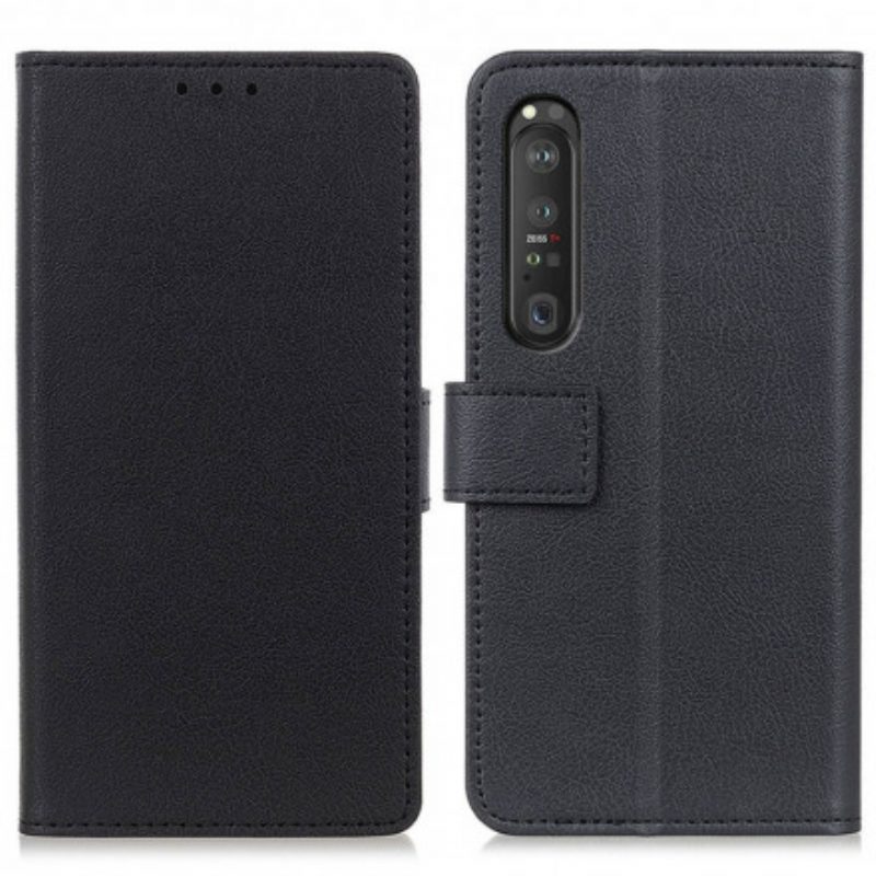Custodia in pelle Sony Xperia 1 III Ecopelle Classica