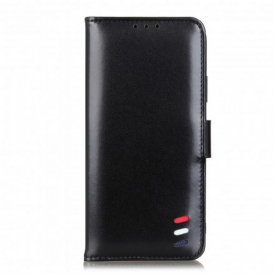 Custodia in pelle Sony Xperia 1 III Effetto Pelle Tricolore